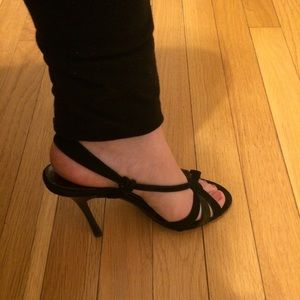 Steve Madden | Black Slingback Heel Sandals